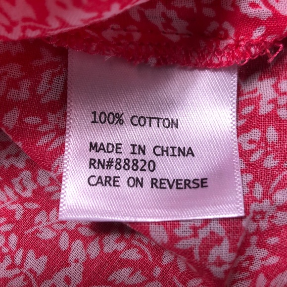 Anna Carson Woman Cotton Flowy Boho Floral PrintTunic Size 1X - Picture 10 of 11